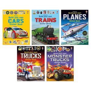 Transportation Build Your Own Sticker Collection 5-Book Bundle
